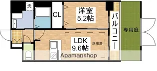 ディームス江坂【1階】の間取り