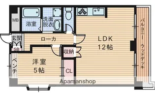 エレガンス上田【2階】の間取り