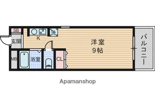 グローバル曽根【2階】の間取り