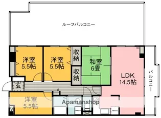 アルテハイム緑地公園【4階】の間取り
