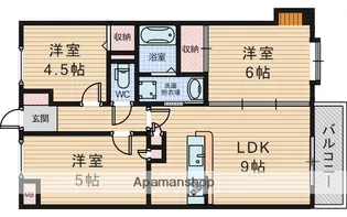 サン豊中【3階】の間取り