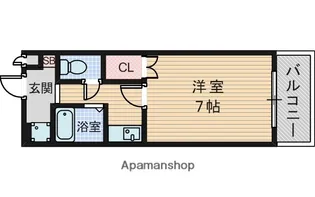 プチハイツ服部【3階】の間取り