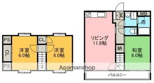 アルテハイム服部【5階】の間取り