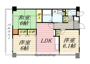 ドミールコート【1階】の間取り