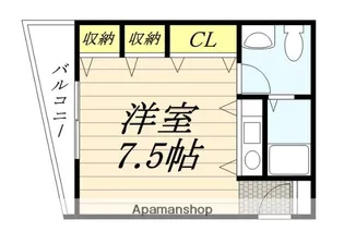 プチミラージュ中桜塚【3階】の間取り