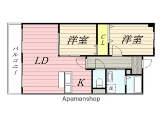 ホワイトハイツ【1階】の間取り