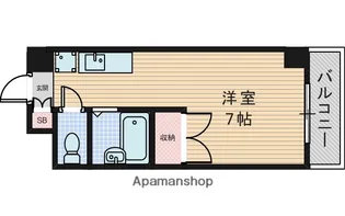 プレリュード江坂【3階】の間取り