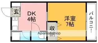 コーポ大槻【3階】の間取り