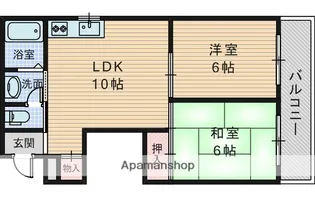 ミレ桜塚【5階】の間取り