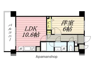 ベロ クオーレ三国【4階】の間取り