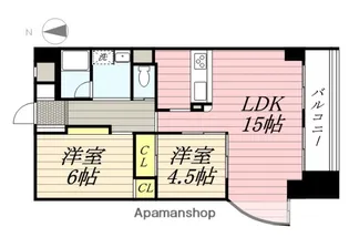 大阪府豊中市長興寺北3丁目【マンション】の間取り