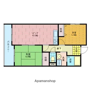 ロイヤルエスタ服部【1階】の間取り