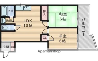 ハイツミツヒサ【3階】の間取り
