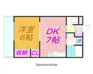 エバーグリーンハマ【1階】の間取り