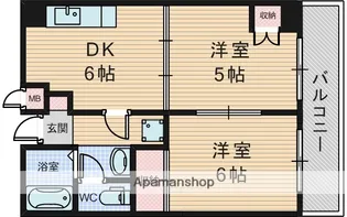 カルム緑地公園【1階】の間取り