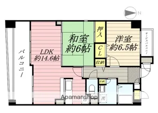 アールズコート【3階】の間取り