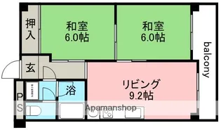 ハイツ北之防【4階】の間取り
