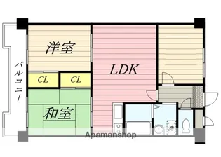 メゾン稲津【4階】の間取り