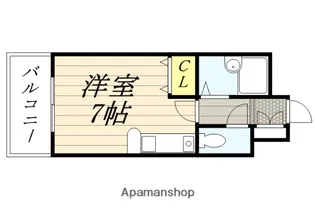 サンライズセカンド【3階】の間取り