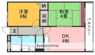 大阪府豊中市曽根南町2丁目【マンション】の間取り
