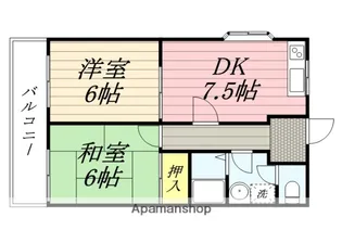 セランジュ豊中【4階】の間取り