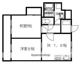 セランジュ豊中【5階】の間取り