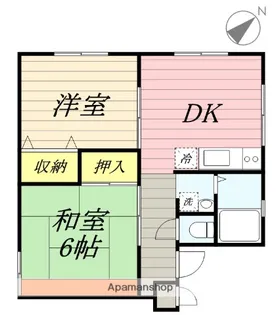 千里園マンション【1階】の間取り