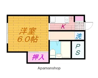 美吉野ハイツ【3階】の間取り