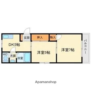 メゾン江坂(E)【3階】の間取り