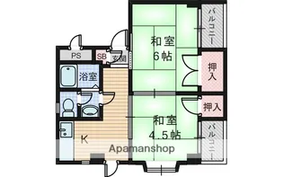 ビスタ服部【4階】の間取り
