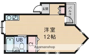 サニーハイツ日興【1階】の間取り
