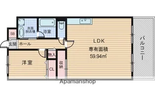 サンフラッツ南桜塚【2階】の間取り