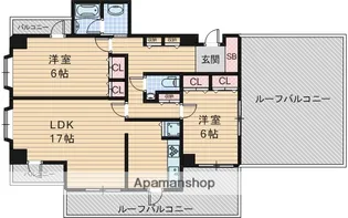 ヴェルデュール南桜塚【4階】の間取り