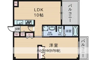 PHOENIX緑地公園【1階】の間取り