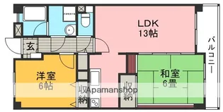 ヴィヴァーチェ【2階】の間取り