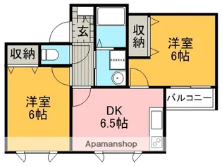 ヴェルディ豊中【1階】の間取り