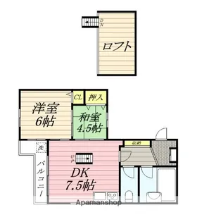 サンパレス21服部【3階】の間取り