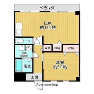 グレイスガーデン豊中【406号室】の間取り