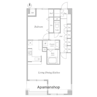 CASSIA江坂【3階】の間取り