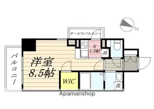 大阪府豊中市服部西町2丁目【マンション】の間取り