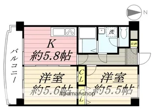 ハイツウエノ【4階】の間取り
