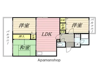 新千里ハイツこうじ【4階】の間取り