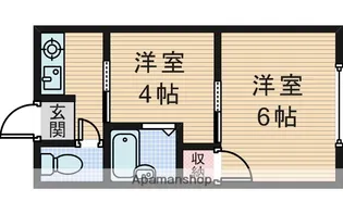 橋本アパート【2階】の間取り