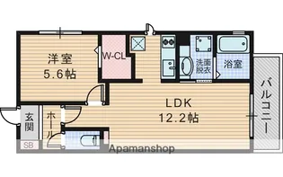 メゾンサフィール【1階】の間取り