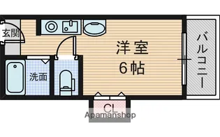 コートヴィレッジ服部【2階】の間取り