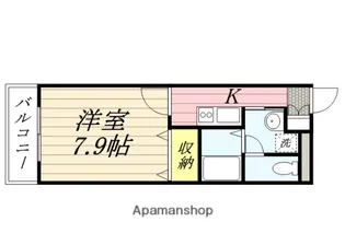 アンプルールクレール【3階】の間取り