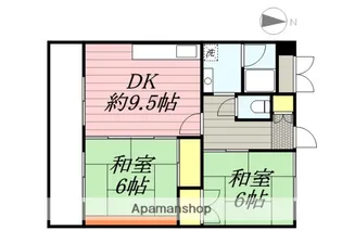 宏栄ハイツ【2階】の間取り