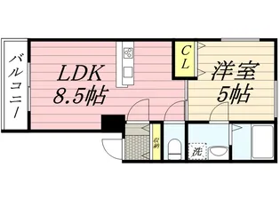 CASA曽根西町【1階】の間取り