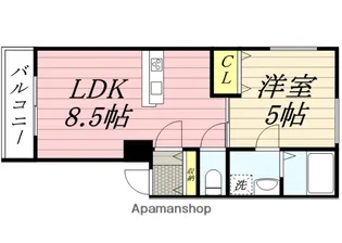CASA曽根西町【1階】の間取り