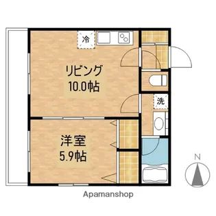 La vie belle 原田元町【3階】の間取り